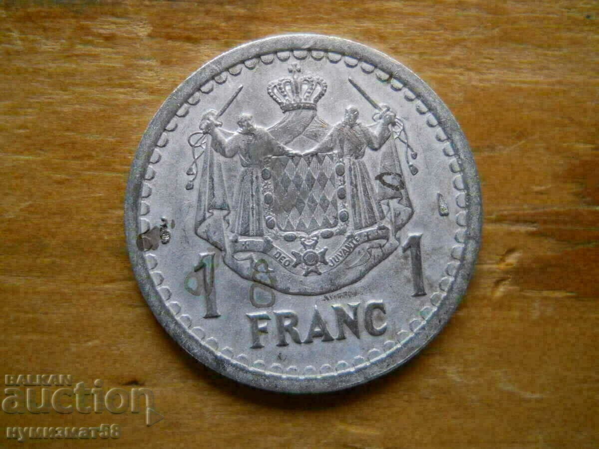 1 franc 1943 - Monaco