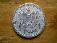 1 франк 1943  - Монако