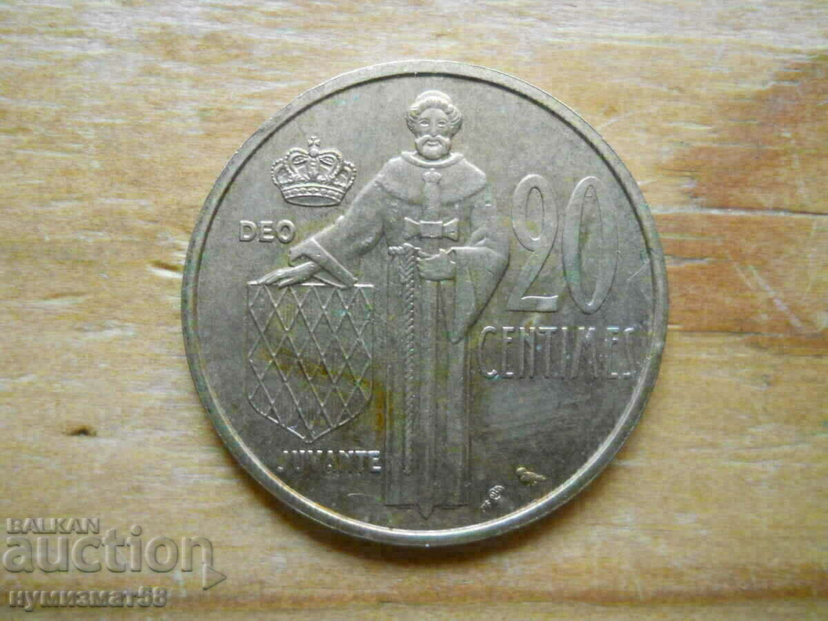 20 centimes 1962 - Μονακό