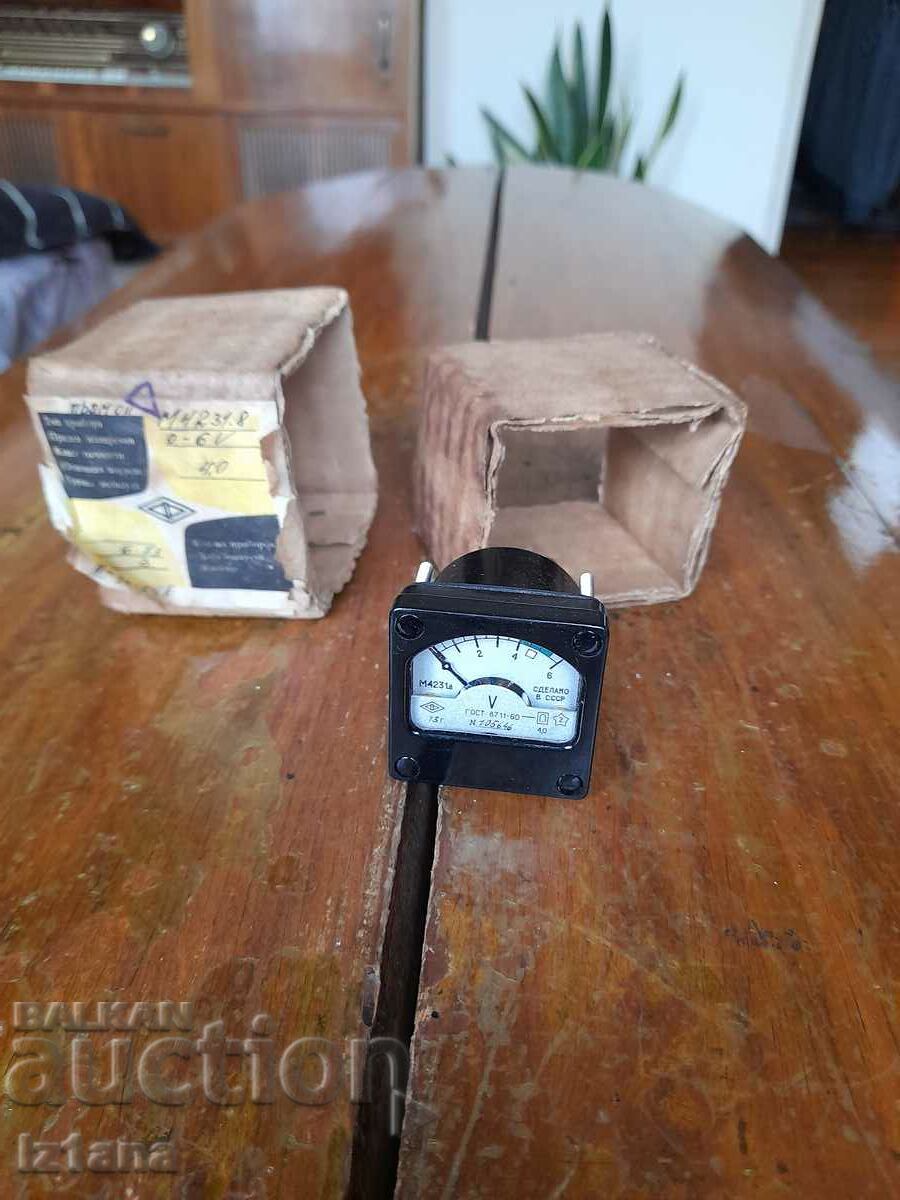 Auction Old measuring system, Voltmeter Auction Old measuring system, Voltmeter