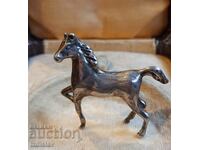 Miniature, silver horse 925