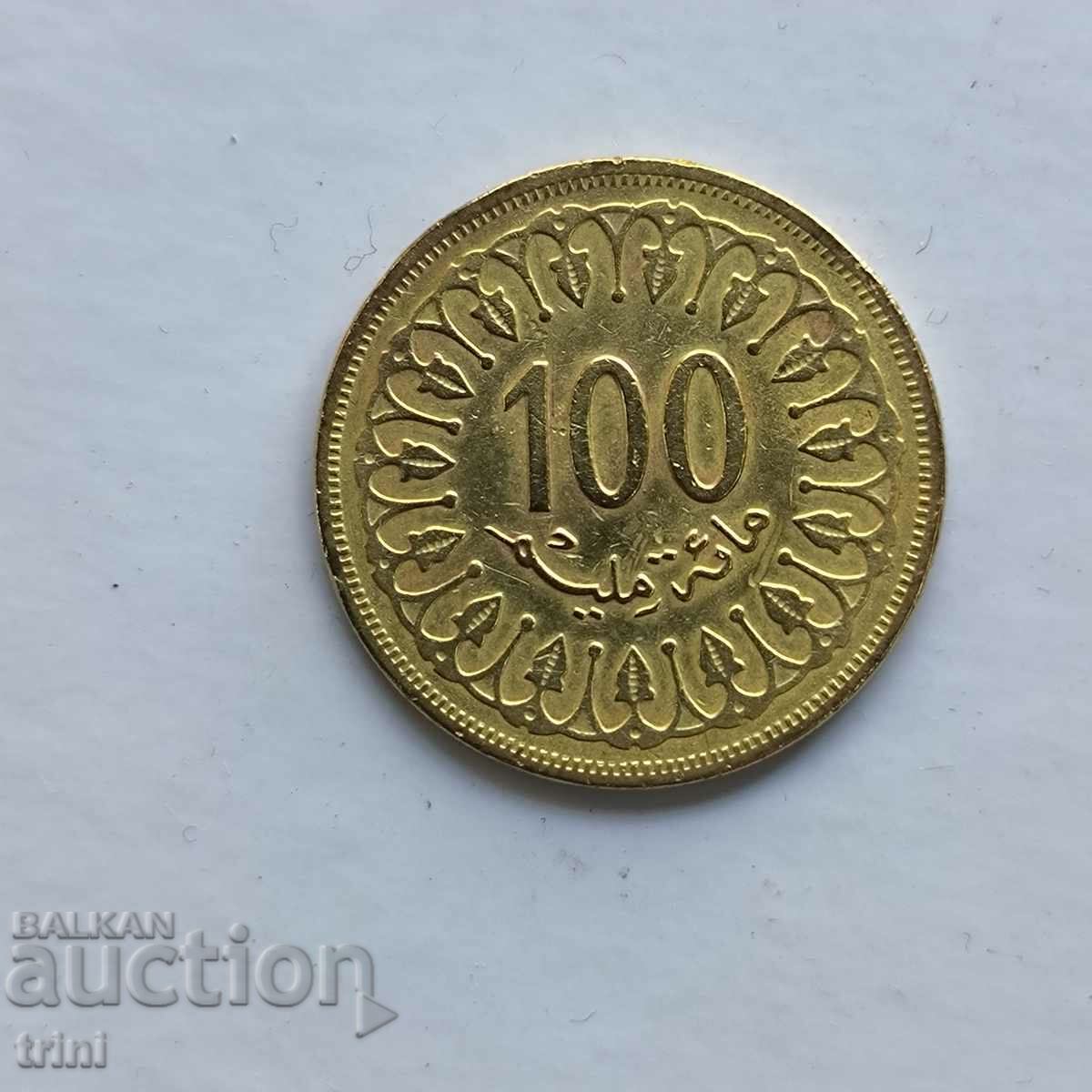 Tunisia 100 millimas 1983