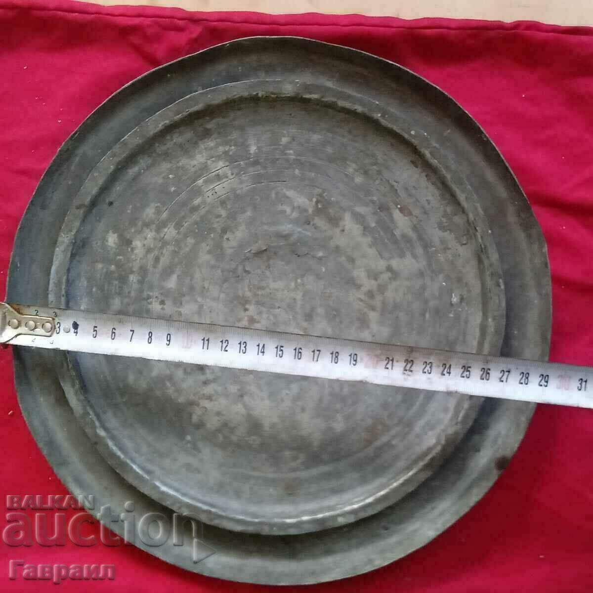 Old copper trays - 5