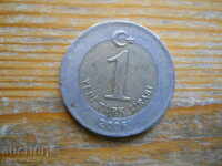 1 lira 2006 - Turcia (bimetal)