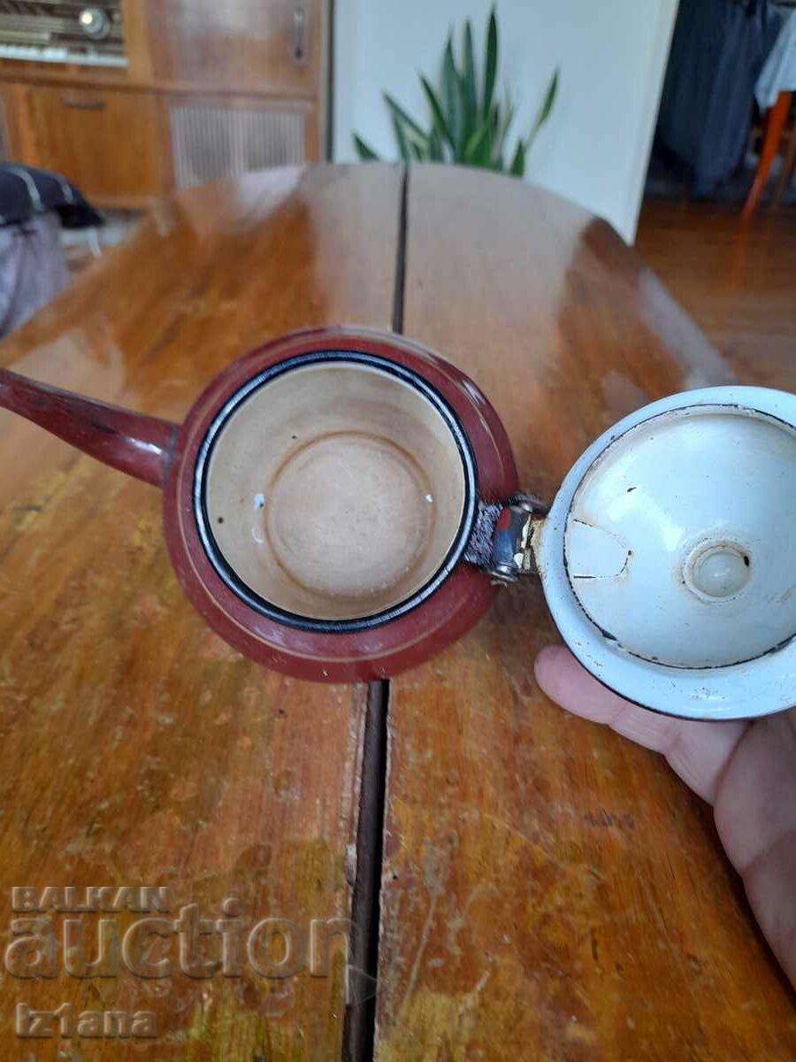 Old enamel teapot - 5