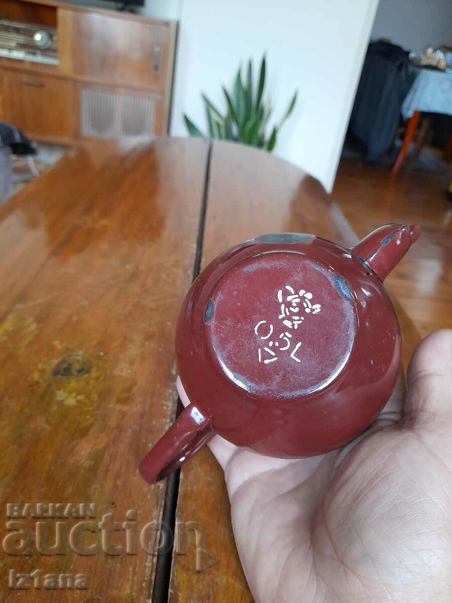 Old enamel teapot - 6