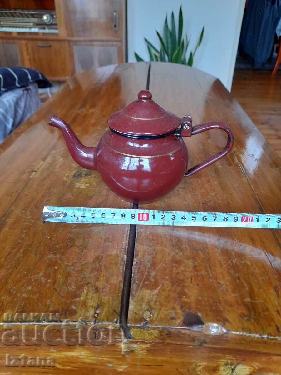 Old enamel teapot - 7