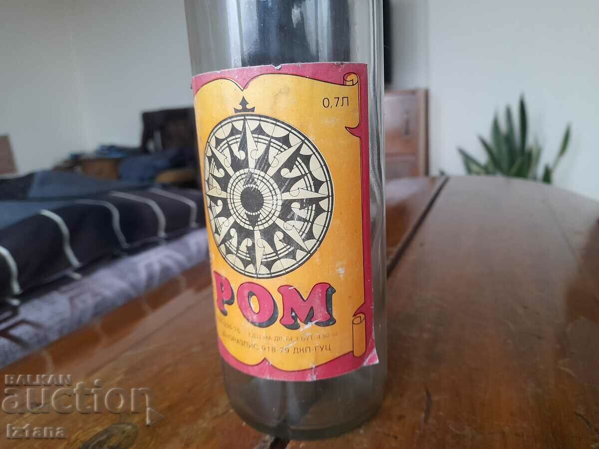 Auction An old bottle of rum Auction An old bottle of rum