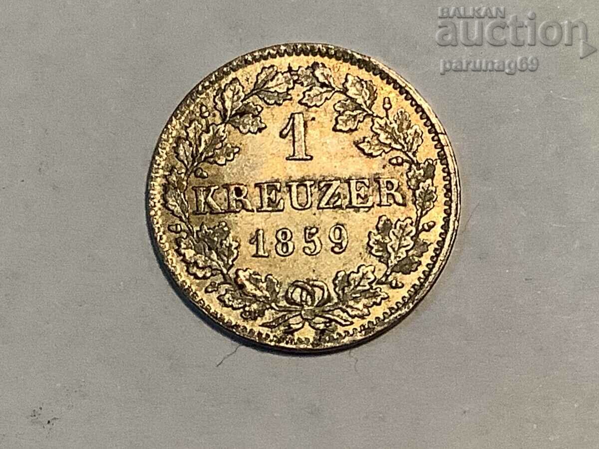 Βαυαρία 1 Kreuzer 1859