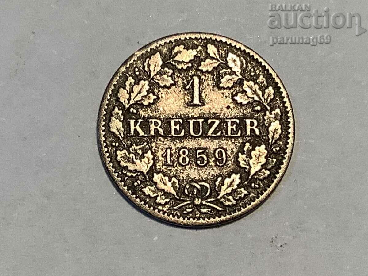 Württemberg 1 Kreuzer 1859
