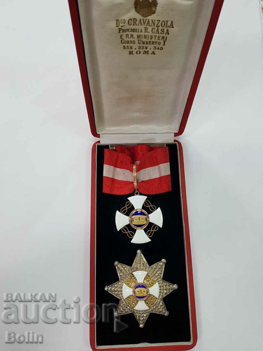 Auction Collectible Italian Order of the Crown Gold 18K Auction Collectible Italian Order of the Crown Gold 18K