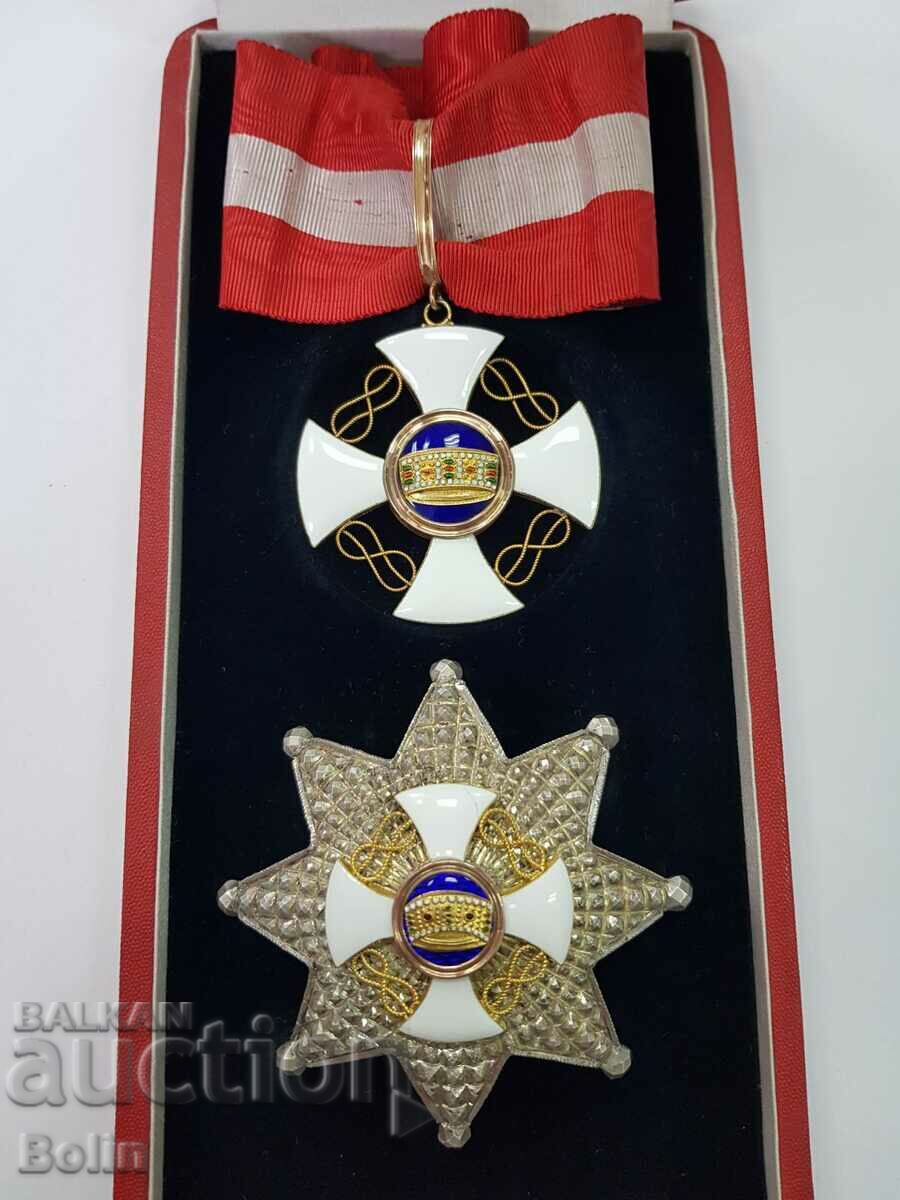 Συλλεκτικό ιταλικό Order of the Crown Gold 18K