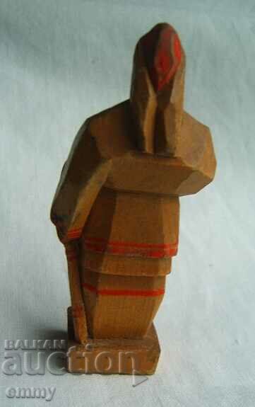 Auction Wooden figure man, soldier Auction Wooden figure man, soldier
