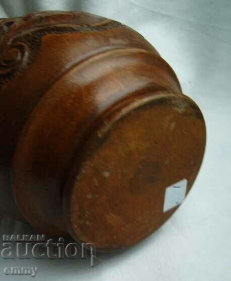 Delivery of Souvenir - Wooden jug with wood carving Delivery of Souvenir - Wooden jug with wood carving