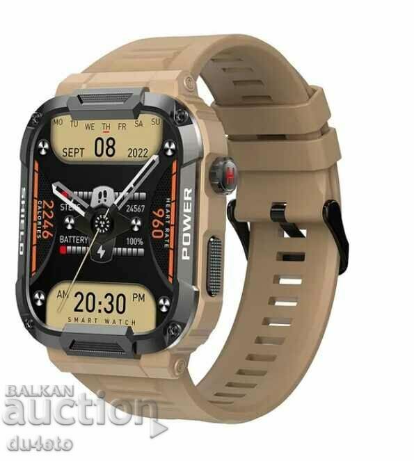 Men's military smart watch MELANDA 1.85 Bluetooth Call Smar