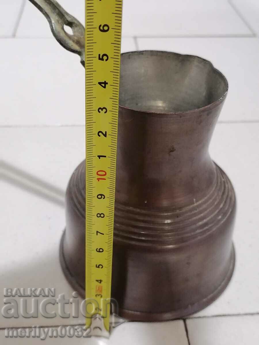 Old tinned copper cezve, coffee pot, copper, copper vessel - 5 Old tinned copper cezve, coffee pot, copper, copper vessel - 5