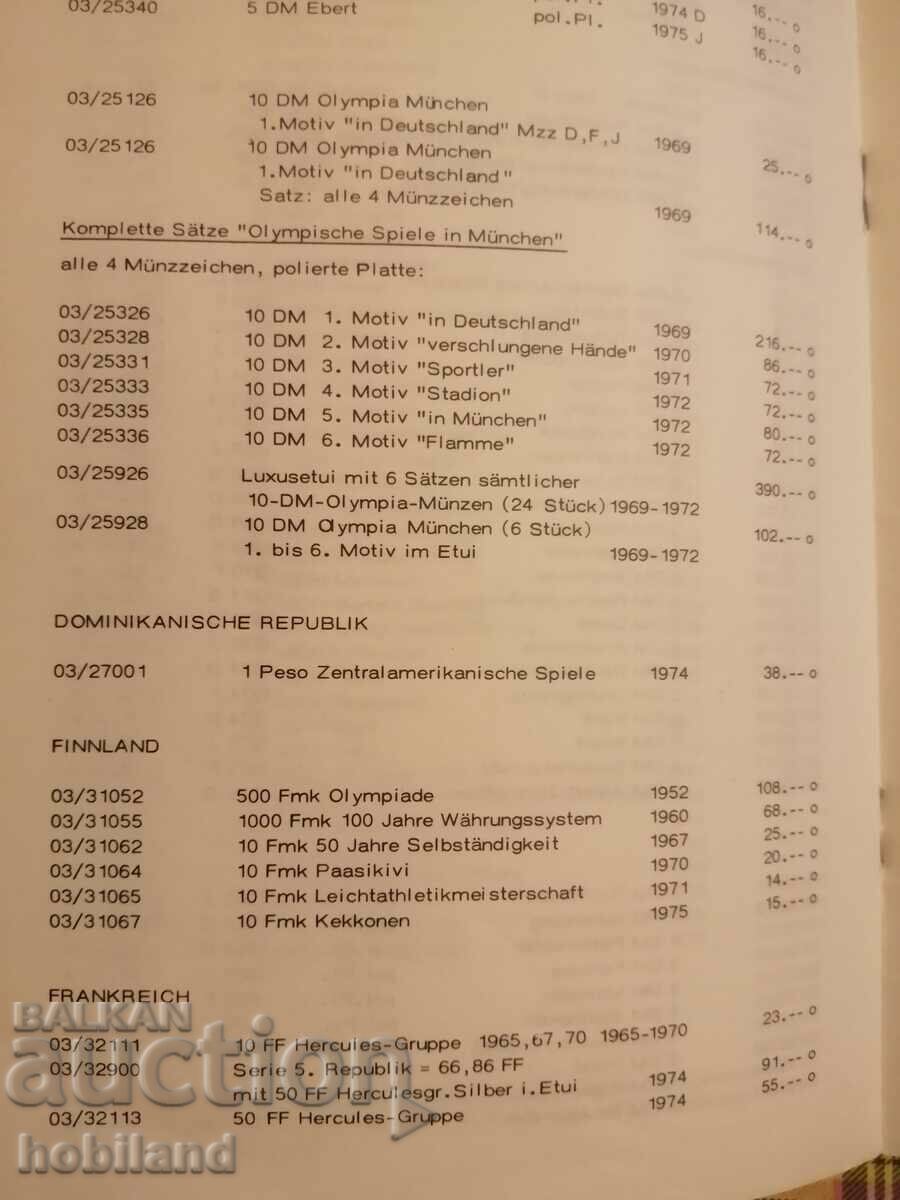 Παράδοση Χρυσά και ασημένια νομίσματα-φύλλο πώλησης