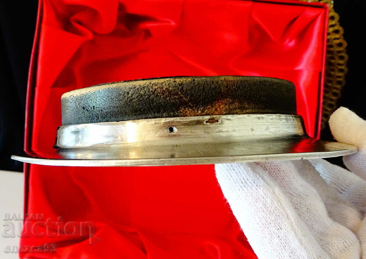 Panel, wall plate, pewter, mother of pearl, Greece. - 6 Panel, wall plate, pewter, mother of pearl, Greece. - 6