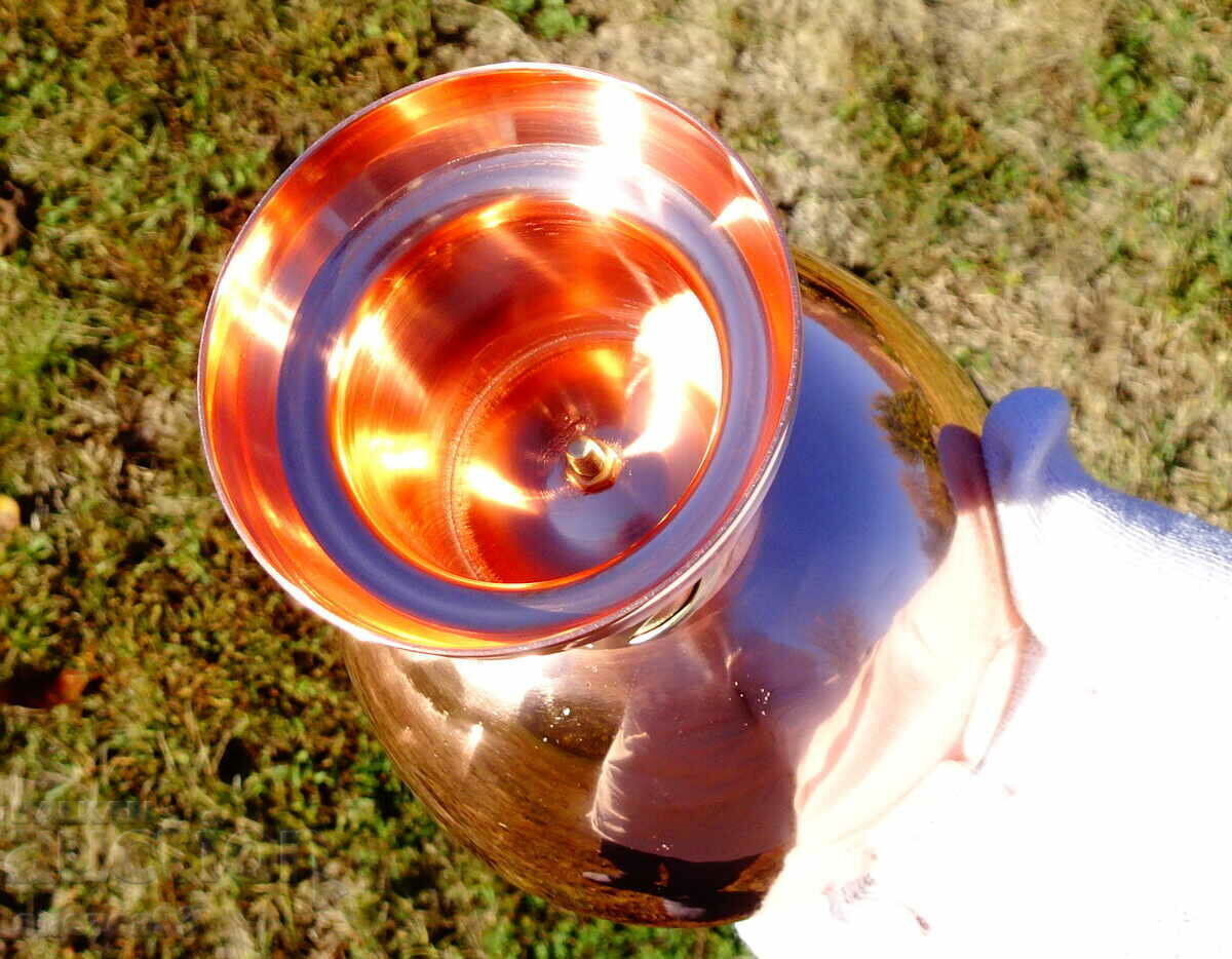 Auction Copper goblet, copper wine glass, champagne. Auction Copper goblet, copper wine glass, champagne.