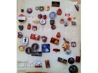 Badges lot collection 52 pieces coats of arms cities coat of arms badge