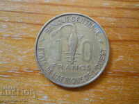 10 franci 1964 - Africa de Vest