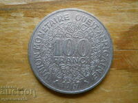 100 de franci 1967 - Africa de Vest