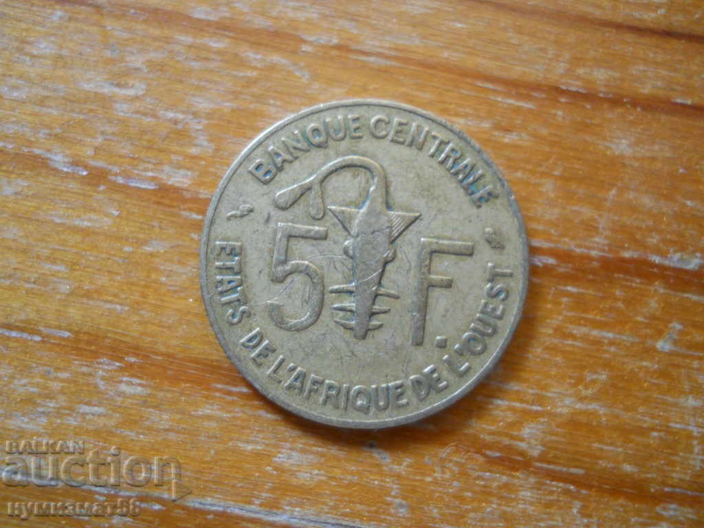 5 Φράγκα 1970 - Δυτική Αφρική