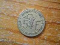 5 Franci 1970 - Africa de Vest
