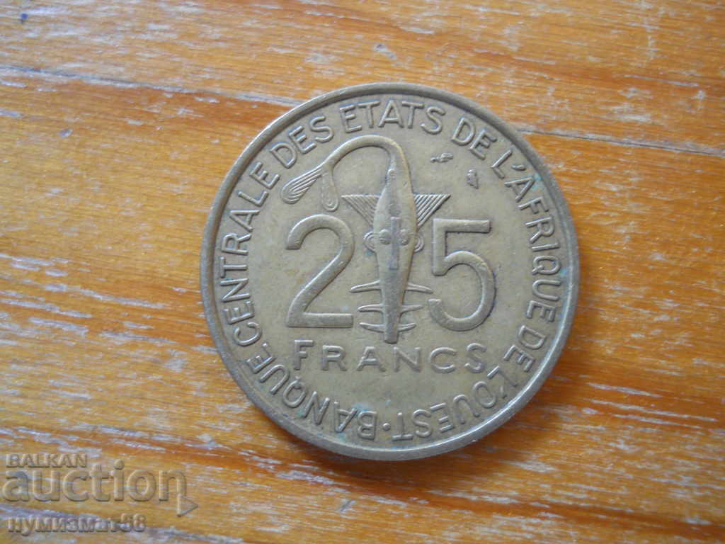 25 de franci 1971 - Africa de Vest