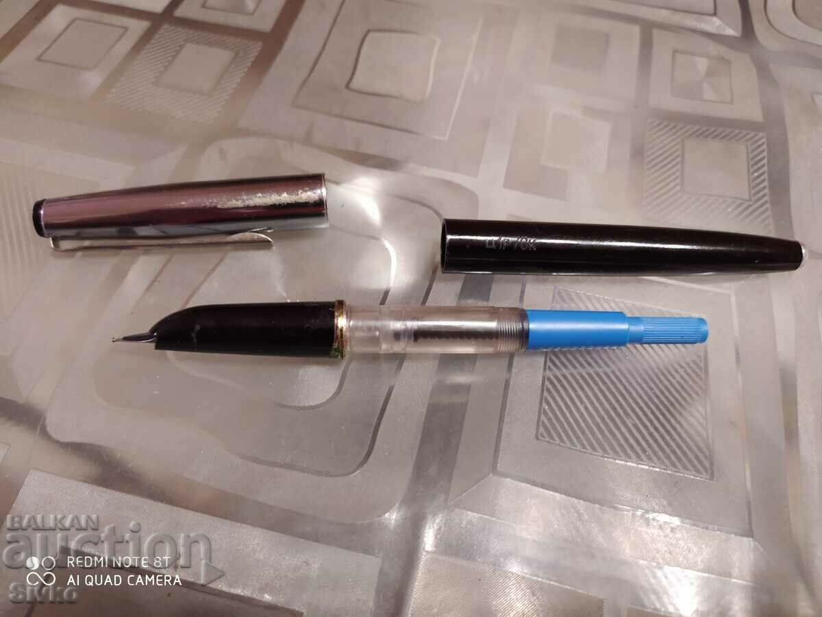 Black pen with a metal cap with price 1.99 BGN | € 1.02 Black pen with a metal cap with price 1.99 BGN | € 1.02