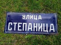 Placa metalica emailata