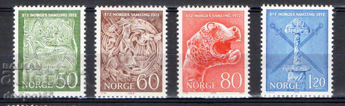 1972. Norvegia. 1100 de ani de la unificarea Norvegiei.