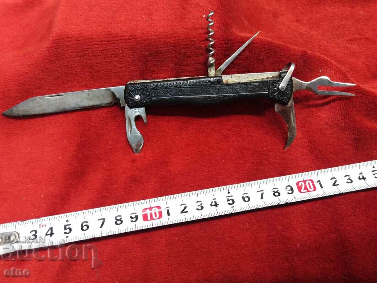 Παλιό πολυλειτουργικό ρωσικό μαχαίρι τσέπης ΕΣΣΔ, μαχαίρι, λεπίδα
