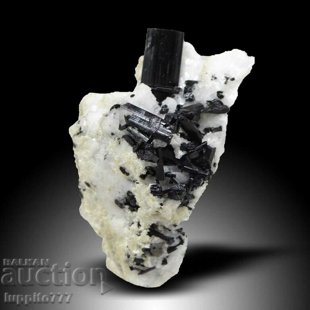 natural black tourmaline on matrix unique 58 grams with price 190.00 BGN | € 97.15