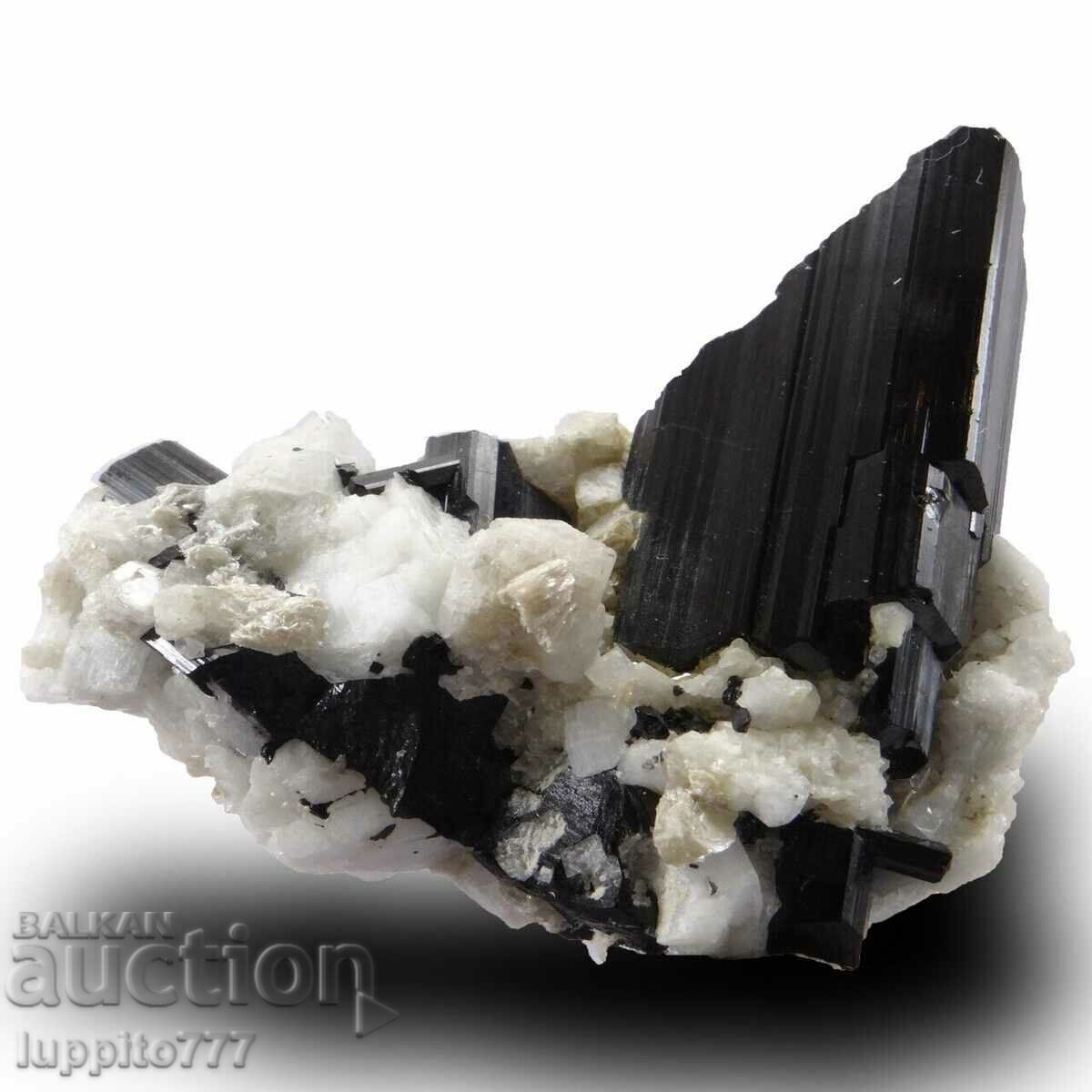 natural black tourmaline on matrix unique 30 grams - 5 natural black tourmaline on matrix unique 30 grams - 5