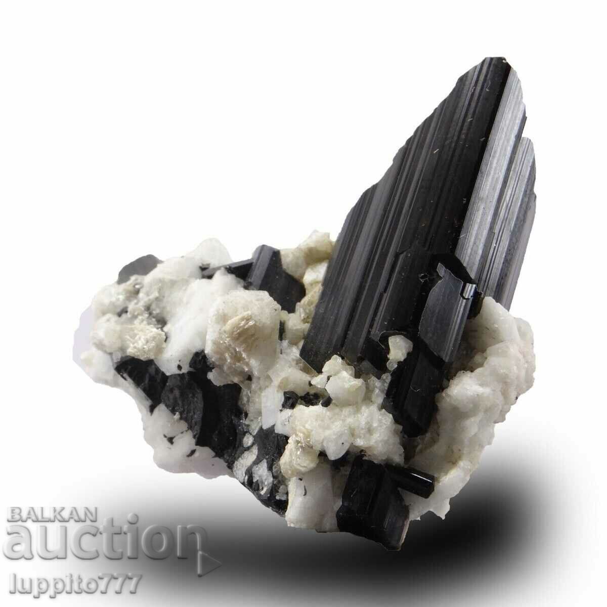 natural black tourmaline on matrix unique 30 grams - 6 natural black tourmaline on matrix unique 30 grams - 6