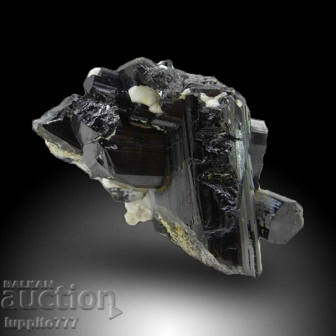 Delivery of natural black tourmaline on matrix unique 47 grams Delivery of natural black tourmaline on matrix unique 47 grams