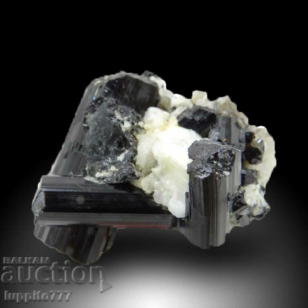 natural black tourmaline on matrix unique 47 grams - 7 natural black tourmaline on matrix unique 47 grams - 7
