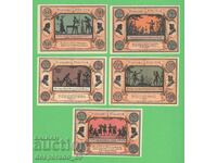 (¯`'•.¸NOTGELD (гр. Stützerbach) 1921 UNC -5 бр.банкноти ´¯)