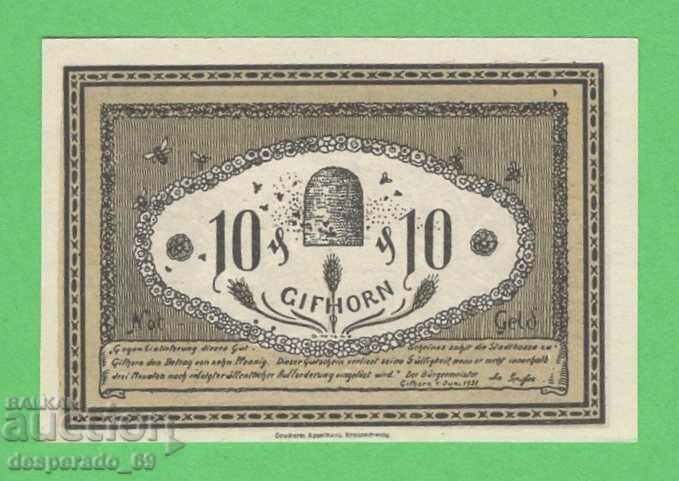 (¯`'•.¸NOTGELD (Gifhorn) 1921 UNC -10 pfennig¸.•'´¯) with price 2.30 BGN | € 1.18 (¯`'•.¸NOTGELD (Gifhorn) 1921 UNC -10 pfennig¸.•'´¯) with price 2.30 BGN | € 1.18