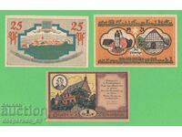 (¯`'•.¸NOTGELD (orașul Steinheim) 1921 UNC -3 buc. bancnote •'´¯)
