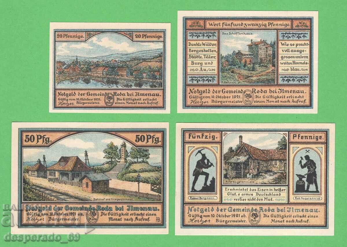 (¯`'•.¸NOTGELD (city of Roda) 1921 UNC -4 pcs. banknotes¸.•'´¯) with price 11.20 BGN | € 5.73 (¯`'•.¸NOTGELD (city of Roda) 1921 UNC -4 pcs. banknotes¸.•'´¯) with price 11.20 BGN | € 5.73