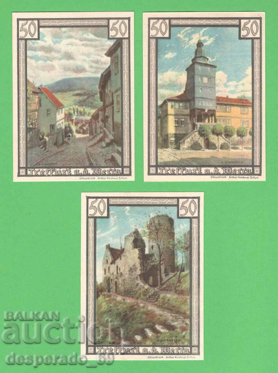 Auction (¯`'•.¸NOTGELD (city Treffurt) 1921 UNC -6 pcs. banknotes.•'´¯) Auction (¯`'•.¸NOTGELD (city Treffurt) 1921 UNC -6 pcs. banknotes.•'´¯)