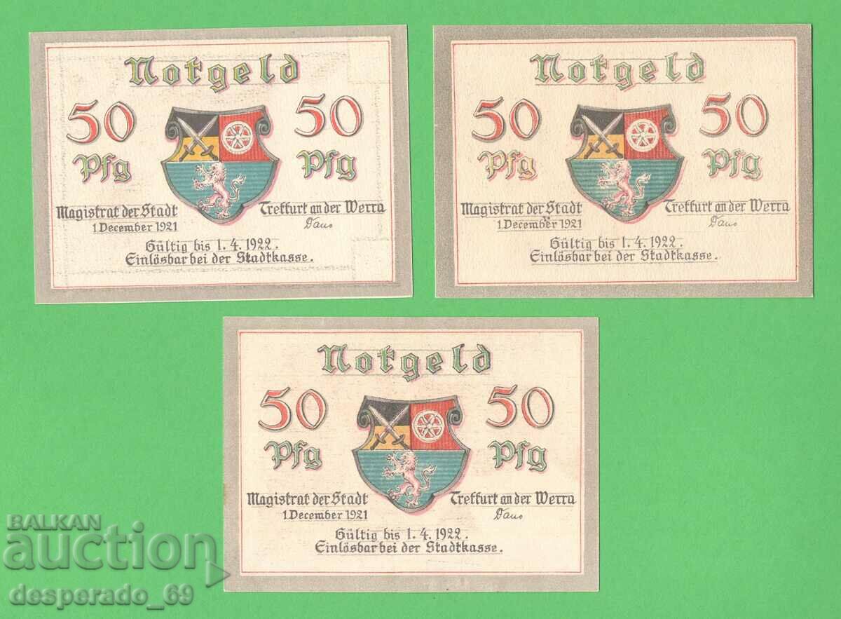 Delivery of (¯`'•.¸NOTGELD (city Treffurt) 1921 UNC -6 pcs. banknotes.•'´¯) Delivery of (¯`'•.¸NOTGELD (city Treffurt) 1921 UNC -6 pcs. banknotes.•'´¯)
