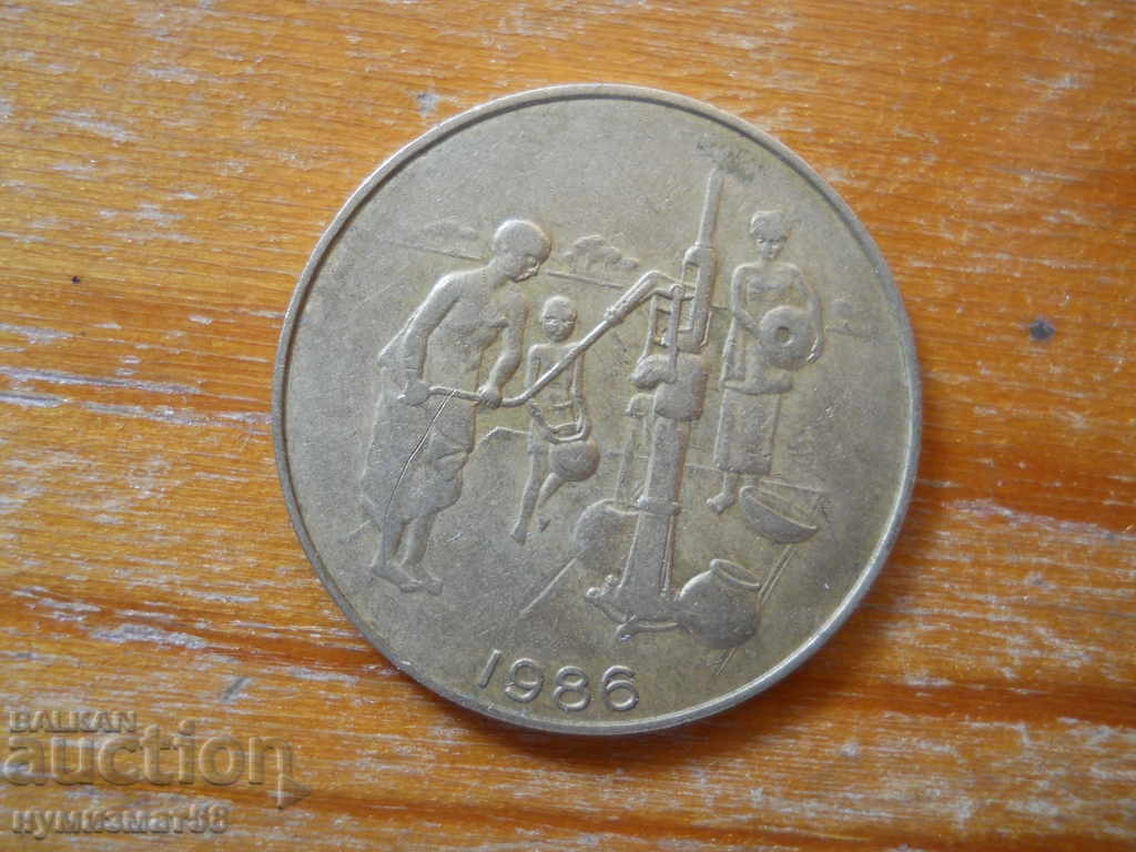 10 franci 1986 - Africa de Vest