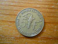 5 franci 1995 - Africa de Vest