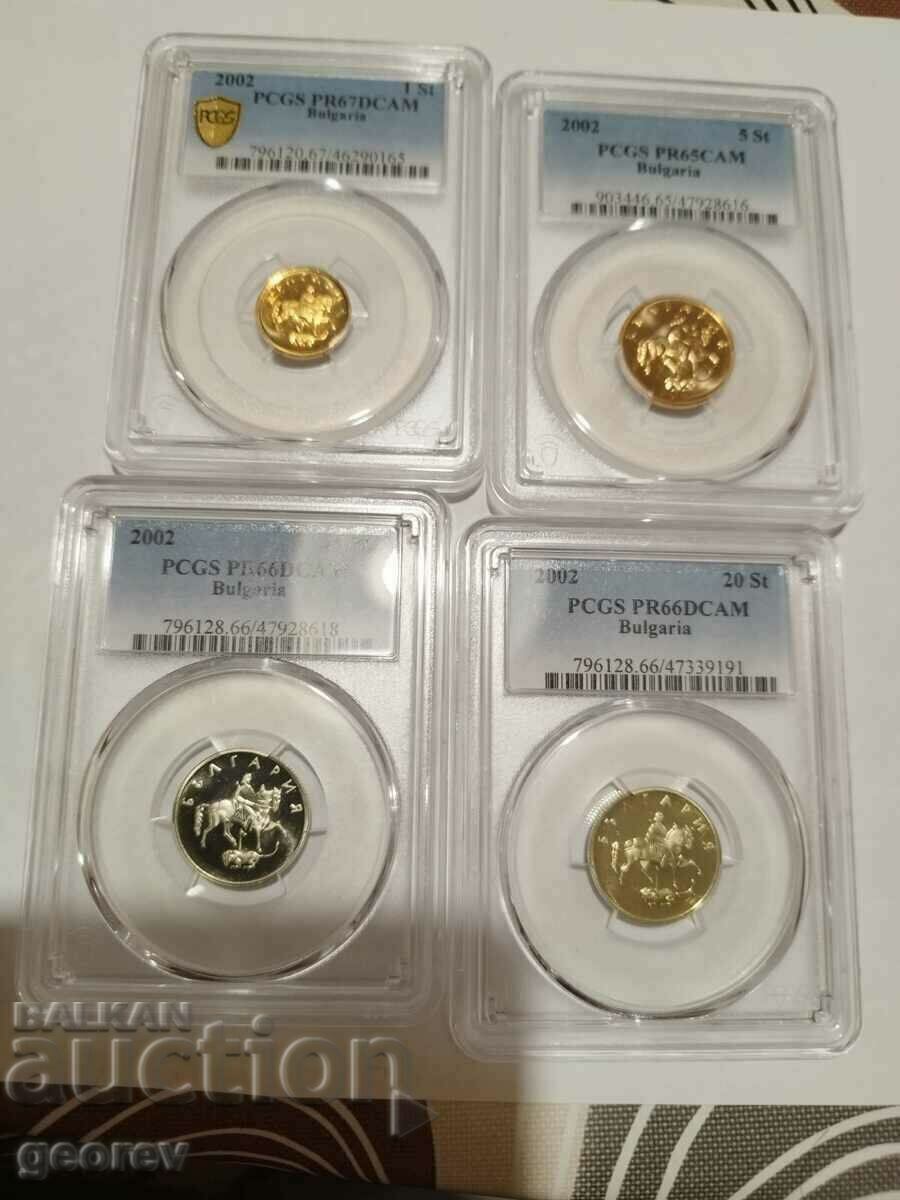 Σετ-νέα Κέρματα 2002 1, 5 και 2 τεμ. 20 st.
