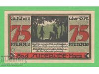 (¯`'•.¸NOTGELD (orașul Bad Suderode) 1921 UNC -75 pfennig