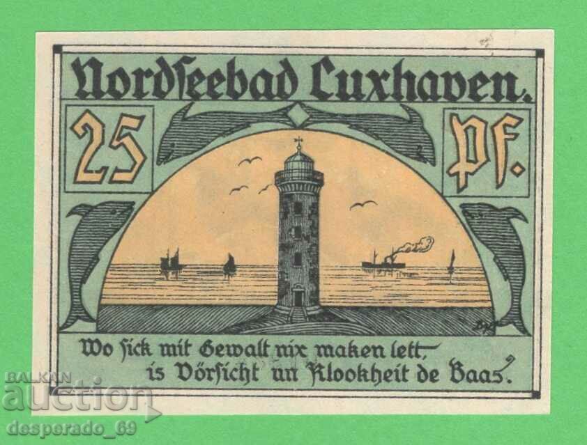 (¯`'•.¸NOTGELD (c. Cuxhaven) 1921 UNC -25 pfennig¸.•'´¯) with price 3.00 BGN | € 1.53 (¯`'•.¸NOTGELD (c. Cuxhaven) 1921 UNC -25 pfennig¸.•'´¯) with price 3.00 BGN | € 1.53