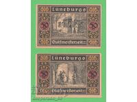 (¯`'•.¸NOTGELD (гр. Lüneburg) 1921 UNC -2 бр.банкноти¸.•'´¯)